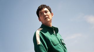 Lee Jung-jae in a green tracksuit for 'Squid Game' season 2